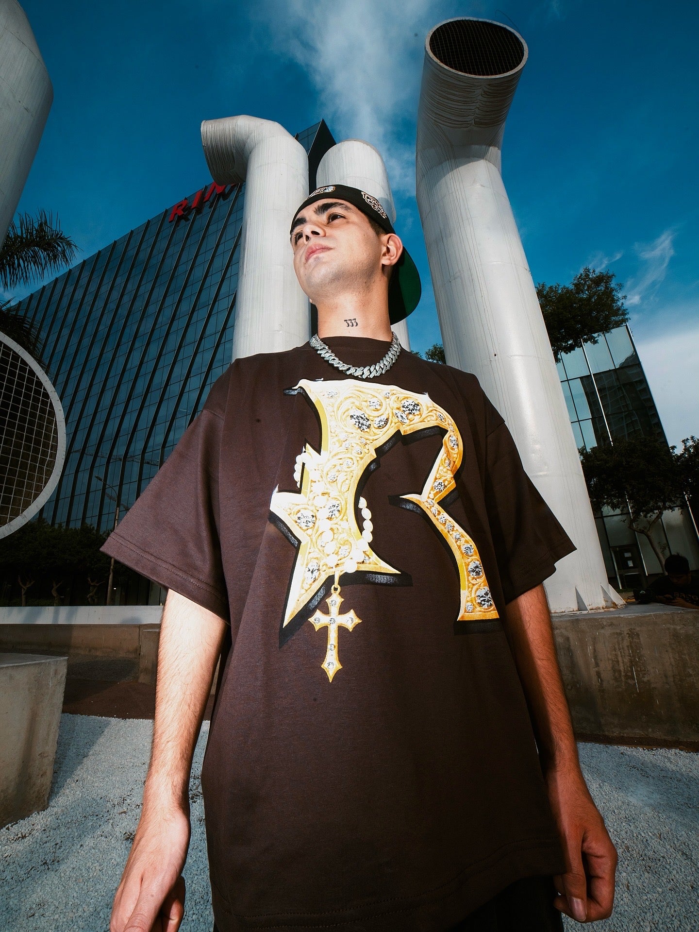 T-SHIRT R PEDRERIA MARRON