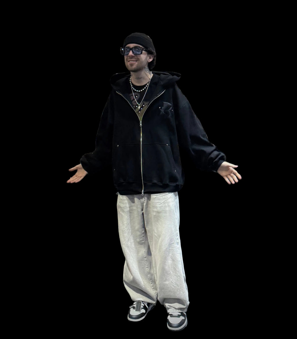 DOBLE ZIP HOODIE EXTRA LACES REVES