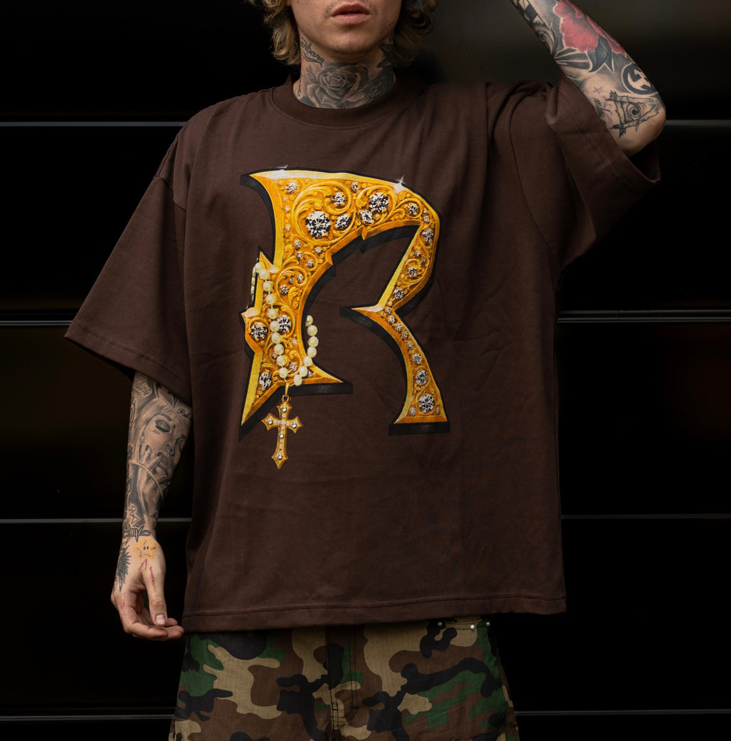 T-SHIRT R PEDRERIA MARRON