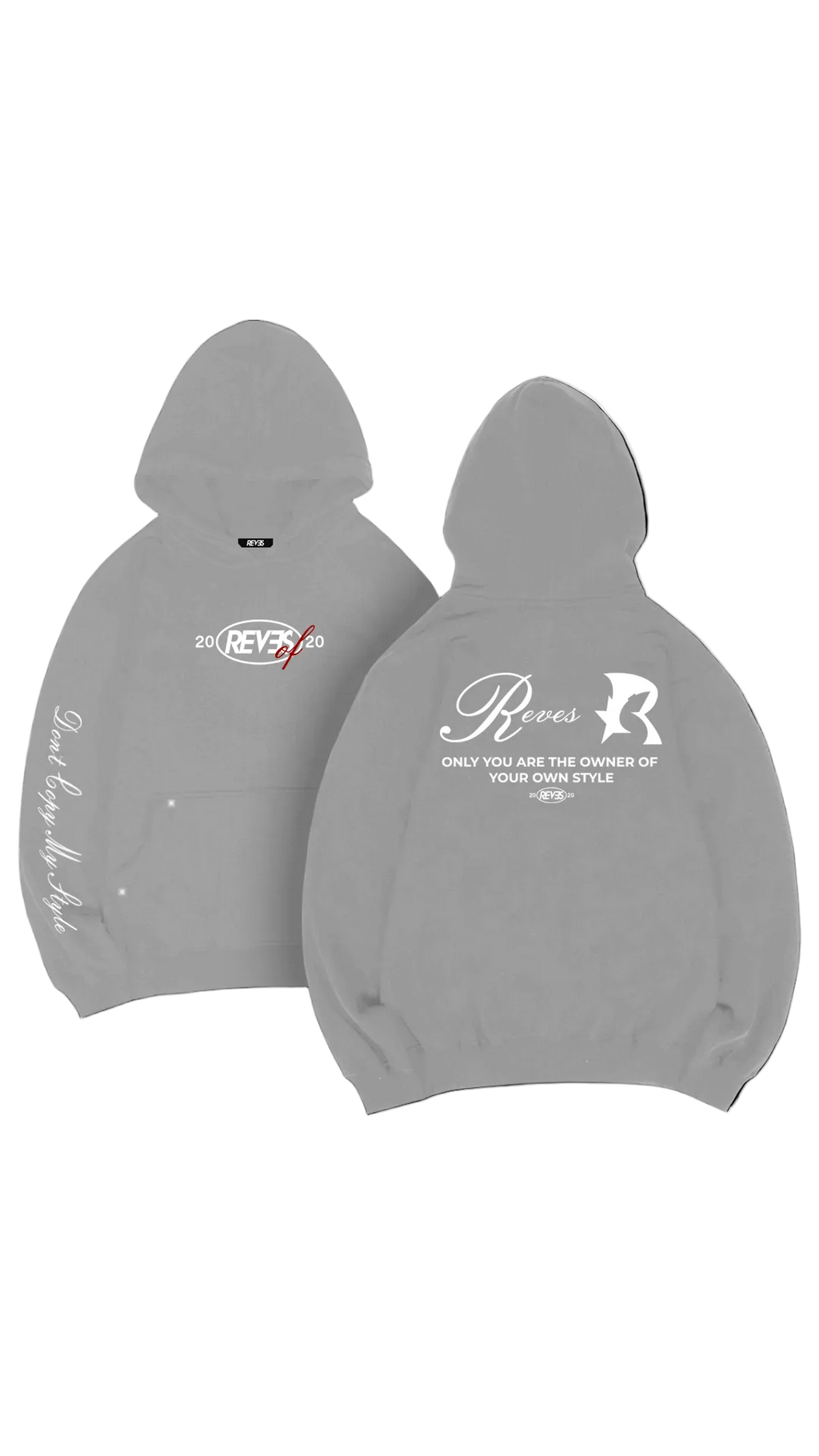 HOODIE REVES GREY